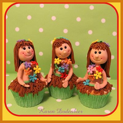 Hawaii cupcakes! - Cake by Karen Dodenbier