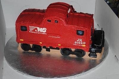 Norfolk and Southern Caboose Cake - Cake by Elbee