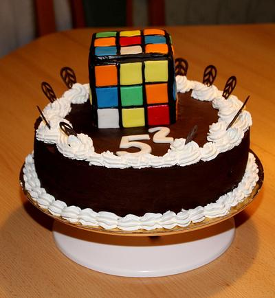 gluten-free chocolate rubik cube - Cake by Jiřina Matějková