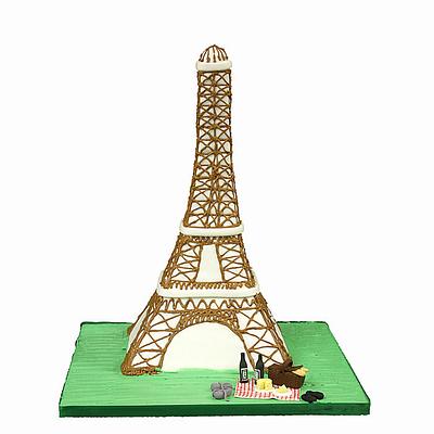 Eiffel Tower - Cake by Berliosca Cake Boutique