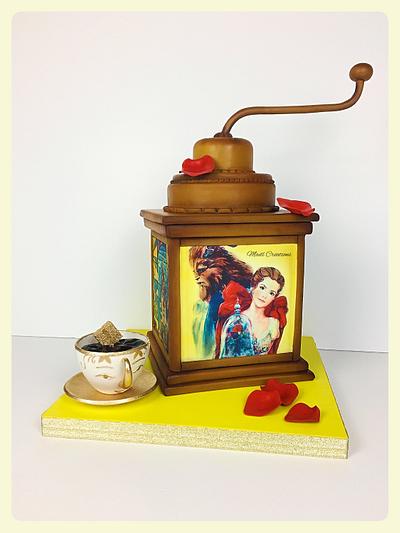 Coffee grinder the beautiful and the beast by Madl créations - Cake by Cindy Sauvage 