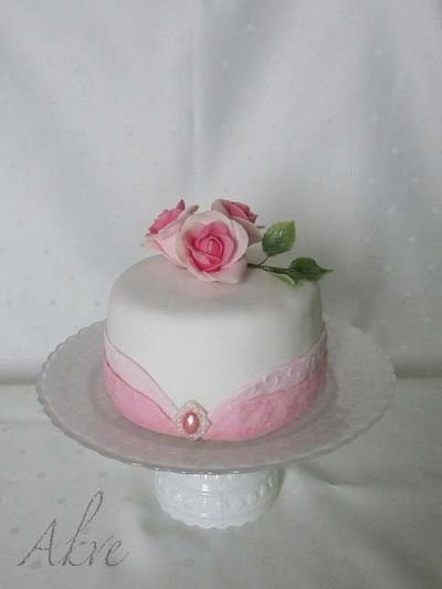 Little pink cake - Cake by akve