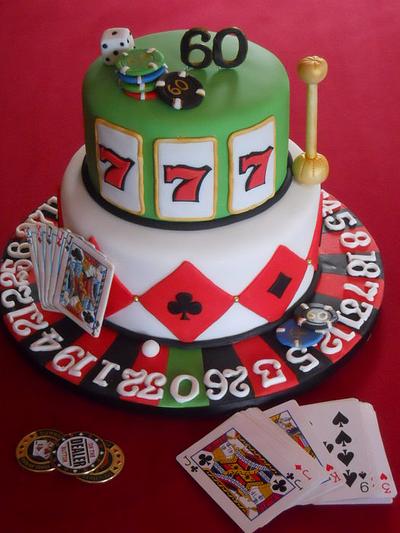 60th Birthday Casino Cake - Cake by Cupcake Delight