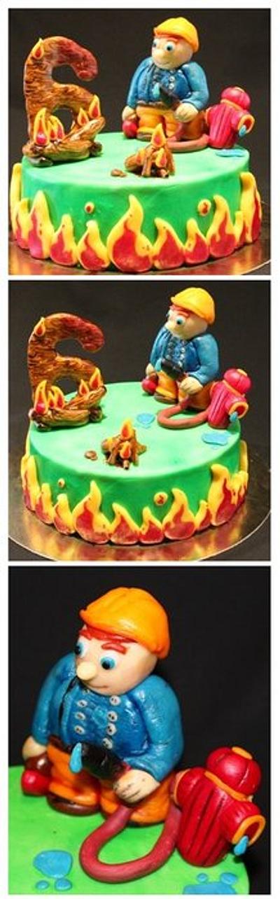 firefighter Sam - Cake by wigur