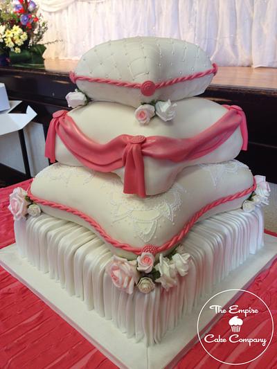 Pillow/Henna Wedding Cake - Cake by The Empire Cake Company