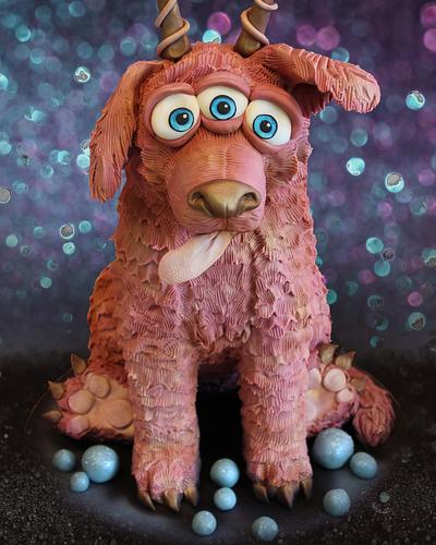 Caketastic ! Rose gold space dog !!  - Cake by Richardscakes