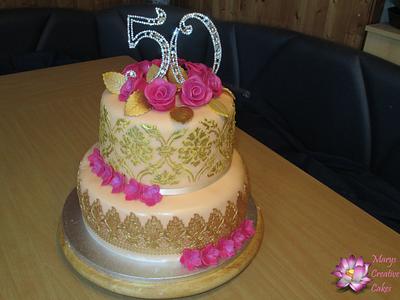 50th Birthday cake  - Cake by Mary Yogeswaran
