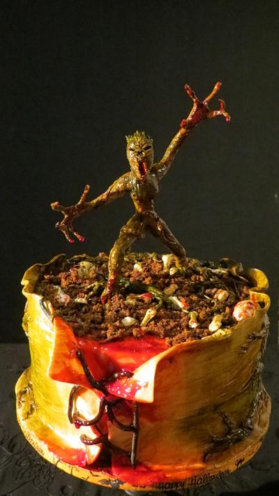 Horror Story :D Halloween - Cake by  Justyna A-Majewska   JAM