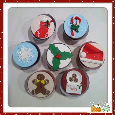 Christmas cupcakes - Cake by Skmaestas