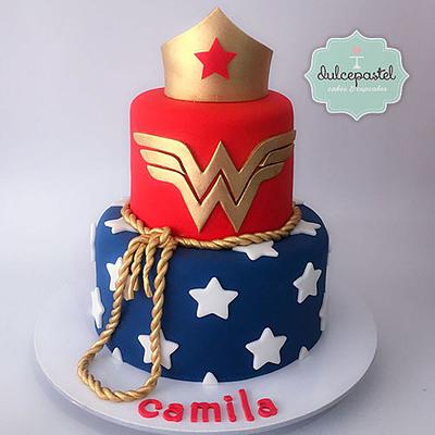 Torta Mujer Maravilla - Wonder Woman Cake - Cake by Dulcepastel.com