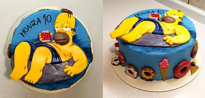 Homer Simpson - Cake by Majka Maruška