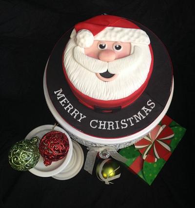 Santa face - Cake by Jennifer Jeffrey