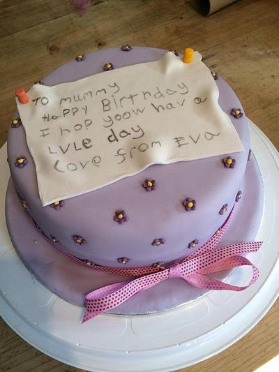 Hand written birthday cake - Cake by Paul Kirkby