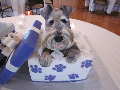 Schnauzer Dog Cake - Cake by Marlene