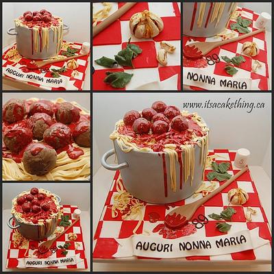 Pasta & Meatballs Anyone?  - Cake by It's a Cake Thing 