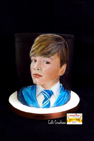 Joshua portrait. Cake  - Cake by Calli Creations