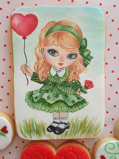 Green-eyed sweetheart - Cake by Suzi Suzka