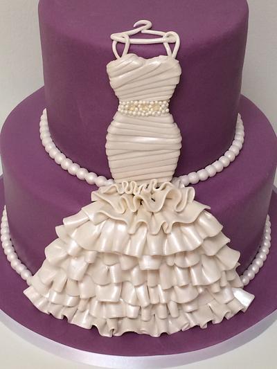 Bridal gown  - Cake by Veronica Arthur | The Butterfly Bakeress 