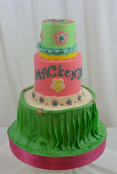 Hawaiian Themed Cake  - Cake by Sugarpixy