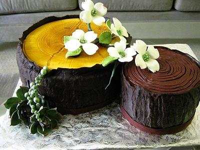 Tree Stump Cake - Cake by Cakeicer (Shirley)