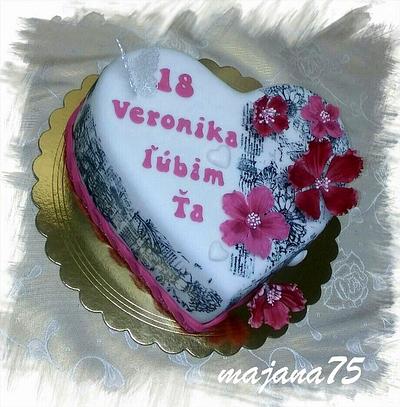 cake heart with texture - Cake by Marianna Jozefikova