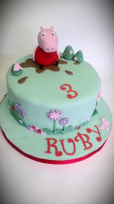 Pepppa Pig - Cake by amy