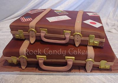 Going Away Suitcases - Cake by Rock Candy Cakes
