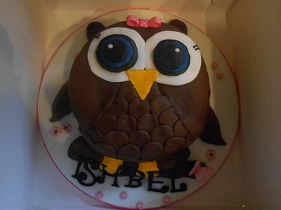 Chocolate Owl cake  - Cake by Sheena Barker