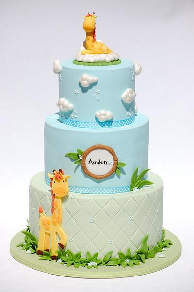 Mummy and Baby Giraffes - Cake by Lesley Wright