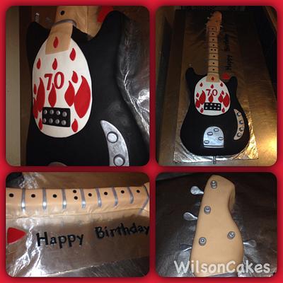 3-D life size guitar - Cake by Wilson Cakes