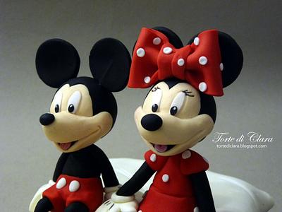 Topper mickey mouse and minnie - Cake by Clara
