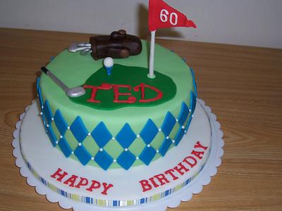 Golf Birthday Cake - Cake by SweetCreationsbyFlor