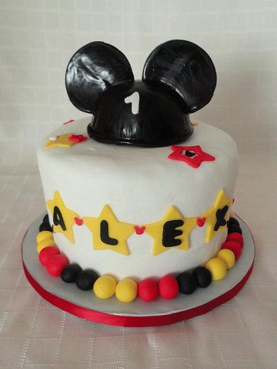 Mickey Mouse First Birthday - Cake by Rosalynne Rogers
