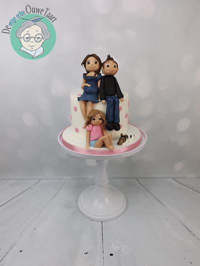 Babyshower family cake - Cake by DeOuweTaart