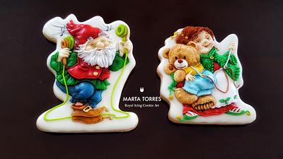 Christmas Preparation ........with fun - Cake by The Cookie Lab  by Marta Torres