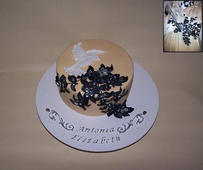 Cake to match dress - Cake by The Custom Piece of Cake
