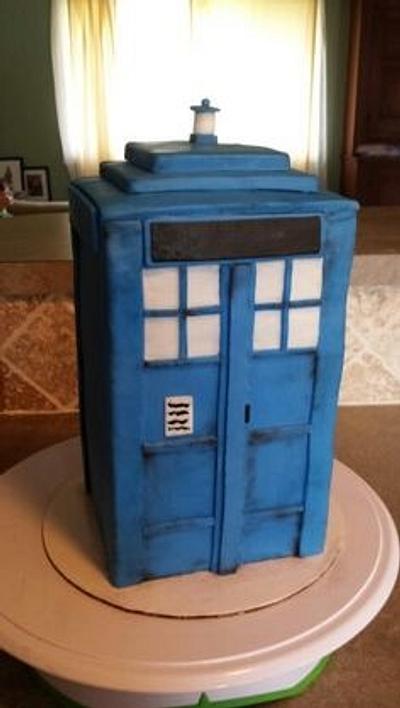 Dr Who Tardis Cake - Cake by Molly Gearhart