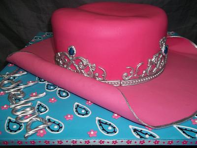 Pink Cowgirl Hat - Cake by Willene Clair Venter