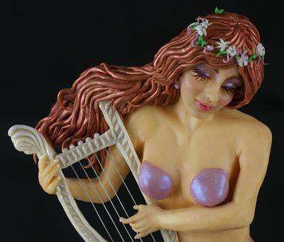 Angel playing harp - Cake by Viktoria`s Cakes