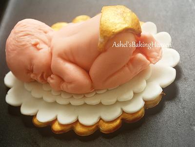 GOLD AND WHITE THEME CUPCAKES - Cake by Ashel sandeep