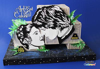Star Wars In Love - Cake by Heather -Art2Eat Cakes- Sherman
