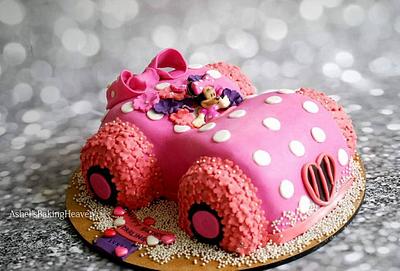 3D minnie mouse car cake - Cake by Ashel sandeep