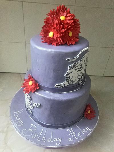 Purple cake - Cake by Miavour's Bees Custom Cakes