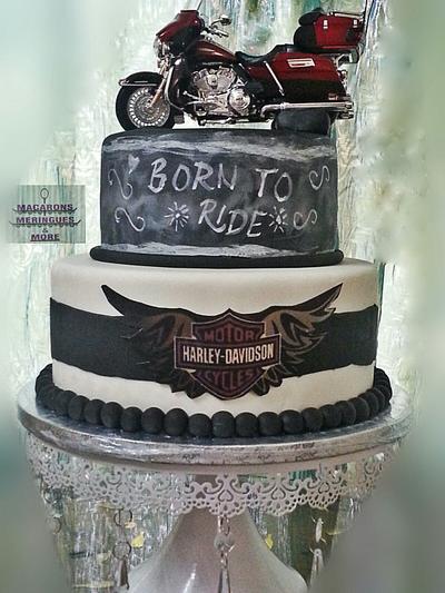 Born To Ride  - Cake by RupalsCakes (MACARONS MERINGUES &MORE )