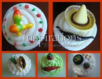 Viva Mexico cupcakes - Cake by Inspiration by Carmen Urbano