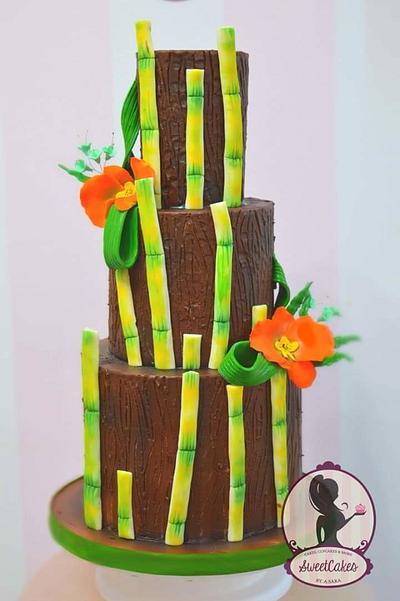 Orange orchid - Cake by Sweetcakes