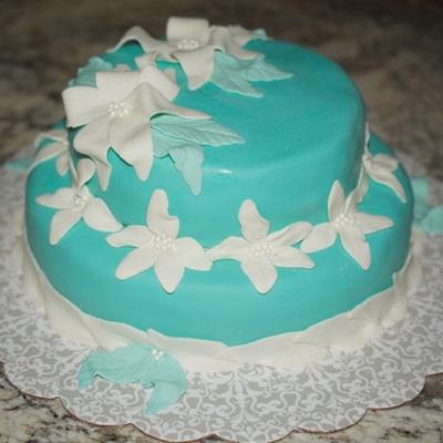 Tiffany Blue - Cake by EllieSweets