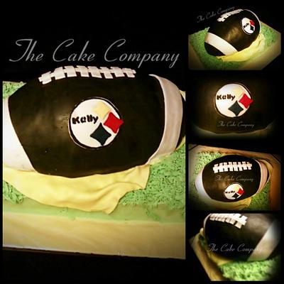 Steelers football cake - Cake by Lori Arpey