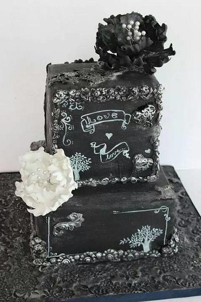 Chalkboard Love - Cake by Cherub Couture Cakes