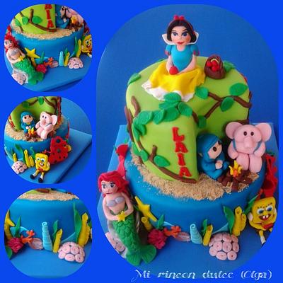 Tarta mixta infantil - Cake by mirincondulce